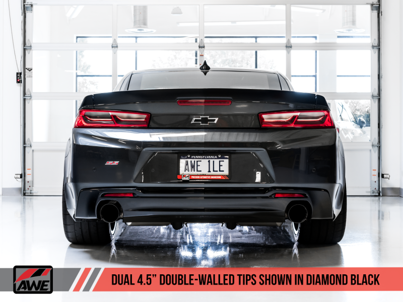 AWE Tuning 16-19 Chevrolet Camaro SS Axle-back Exhaust - Track Edition (Diamond Black Tips) AWE Tuning 16-19 Chevrolet Camaro SS Axle-back Exhaust - Track Edition (Diamond Black Tips)