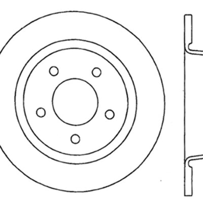 StopTech 04-10 Mazda3 Slotted & Drilled Right Rear Rotor