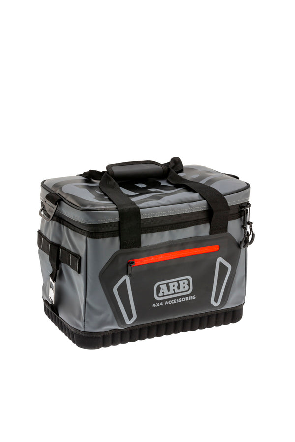 ARB Cooler Bag Charcoal w/ Red Highlights 15in L x 11in W x 9in H Holds 22 Cans ARB Cooler Bag Charcoal w/ Red Highlights 15in L x 11in W x 9in H Holds 22 Cans