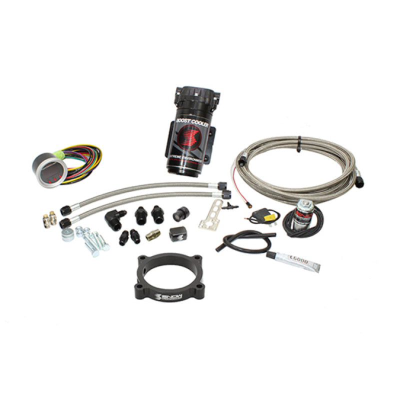 Snow Performance 11-17 Mustang Stg 2 Boost Cooler F/I Water Inj. Kit (SS Brded Line/4AN Fittings) w/ Snow Performance 11-17 Mustang Stg 2 Boost Cooler F/I Water Inj. Kit (SS Brded Line/4AN Fittings) w/