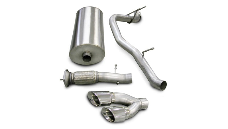 Corsa 2007-2010 Cadillac Escalade 6.2L V8 Polished Sport Cat-Back Exhaust Corsa 2007-2010 Cadillac Escalade 6.2L V8 Polished Sport Cat-Back Exhaust