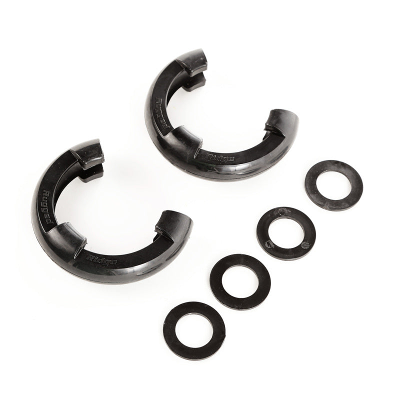 Rugged Ridge Black 7/8in D-Ring Isolator Kit Rugged Ridge Black 7/8in D-Ring Isolator Kit