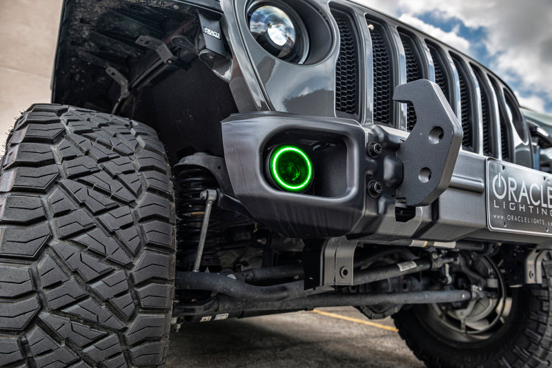 Oracle Jeep Wrangler JL/Gladiator JT Sport High Performance W LED Fog Lights - Green SEE WARRANTY Oracle Jeep Wrangler JL/Gladiator JT Sport High Performance W LED Fog Lights - Green SEE WARRANTY