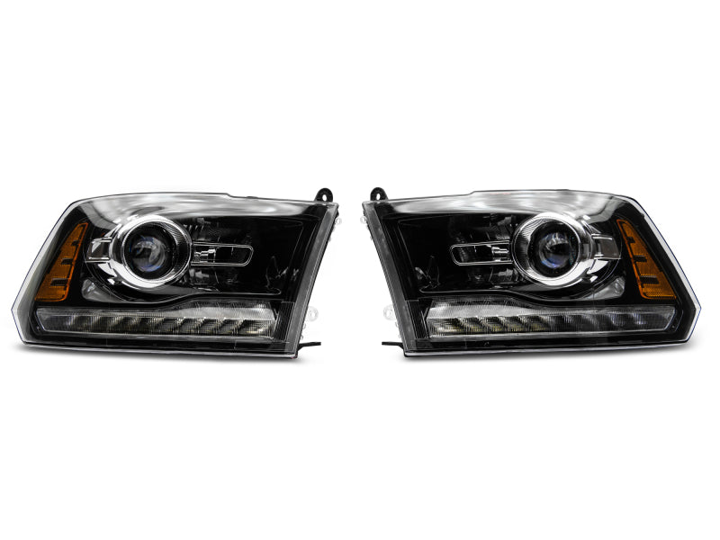 Raxiom 09-18 Dodge RAM 1500 LED Halo Headlights w/Switchback Turn Signals- Blk Housing (Clear Lens) Raxiom 09-18 Dodge RAM 1500 LED Halo Headlights w/Switchback Turn Signals- Blk Housing (Clear Lens)