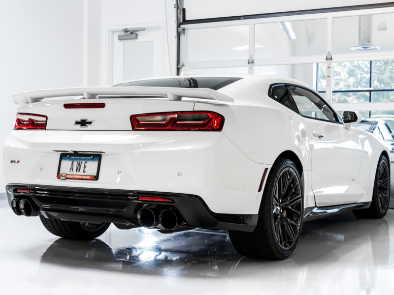 AWE Tuning 16-19 Chevrolet Camaro SS Axle-back Exhaust - Track Edition (Quad Diamond Black Tips) AWE Tuning 16-19 Chevrolet Camaro SS Axle-back Exhaust - Track Edition (Quad Diamond Black Tips)