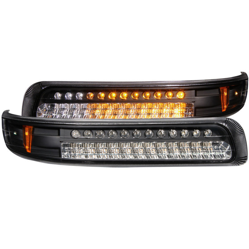 ANZO 1999-2002 Chevrolet Silverado 1500 LED Parking Lights Black w/ Amber Reflector ANZO 1999-2002 Chevrolet Silverado 1500 LED Parking Lights Black w/ Amber Reflector