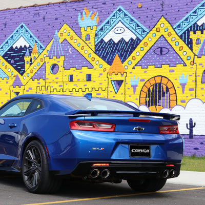 Corsa 2017-2024 Chevrolet Camaro SS 6.2L V8 2.75in Polished Sport Axle-Back Exhaust