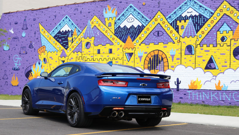 Corsa 2017-2024 Chevrolet Camaro SS 6.2L V8 2.75in Polished Sport Axle-Back Exhaust Corsa 2017-2024 Chevrolet Camaro SS 6.2L V8 2.75in Polished Sport Axle-Back Exhaust