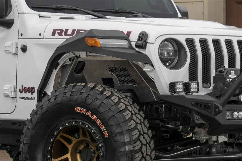 Addictive Desert Designs 2018 Jeep Wrangler JL Raw Aluminum Rock Fighter Front Inner Fender Liner Addictive Desert Designs 2018 Jeep Wrangler JL Raw Aluminum Rock Fighter Front Inner Fender Liner