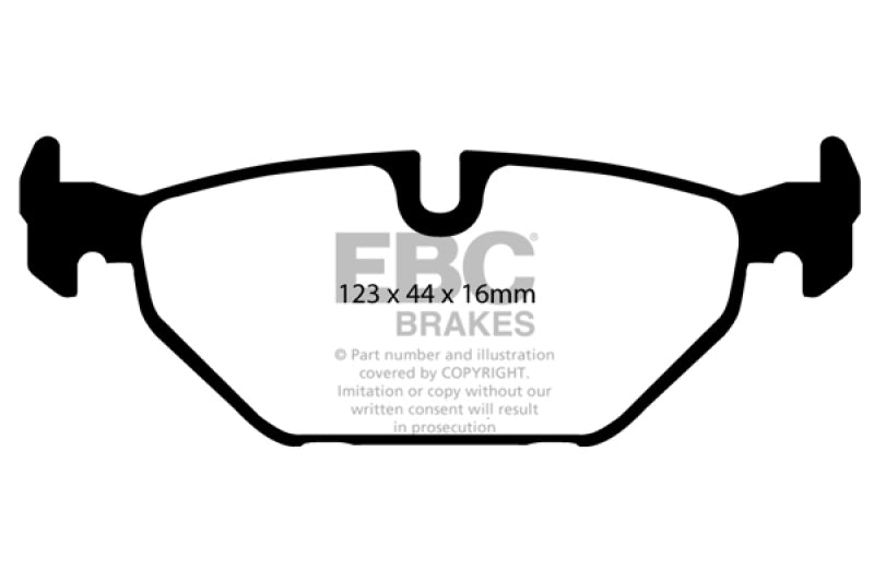 EBC 99-01 Saab 9-5 2.3 Turbo (Aero) Redstuff Rear Brake Pads EBC 99-01 Saab 9-5 2.3 Turbo (Aero) Redstuff Rear Brake Pads