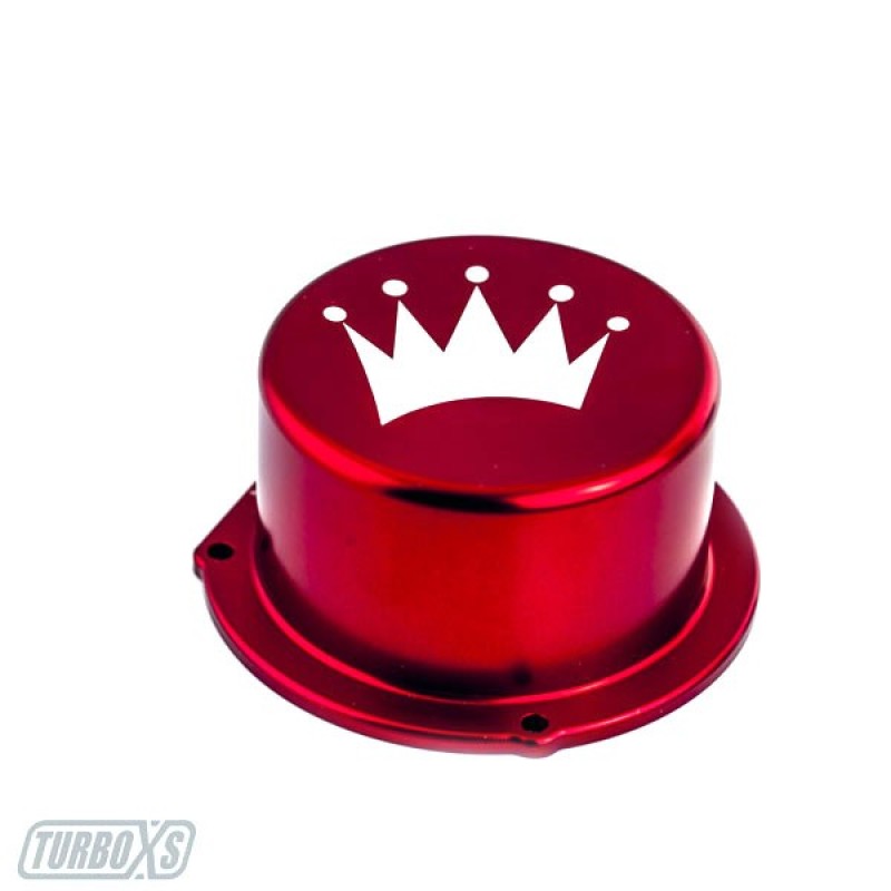 Turbo XS 15-16 Subaru WRX Billet Aluminum Vacuum Pump Cover - Red Turbo XS 15-16 Subaru WRX Billet Aluminum Vacuum Pump Cover - Red