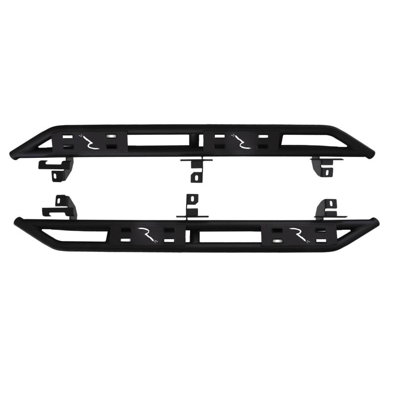 Rampage 07-18 Jeep Wrangler JK Unlimited TrailCrawler Rock Slider & Rocker Guard - Black Rampage 07-18 Jeep Wrangler JK Unlimited TrailCrawler Rock Slider & Rocker Guard - Black