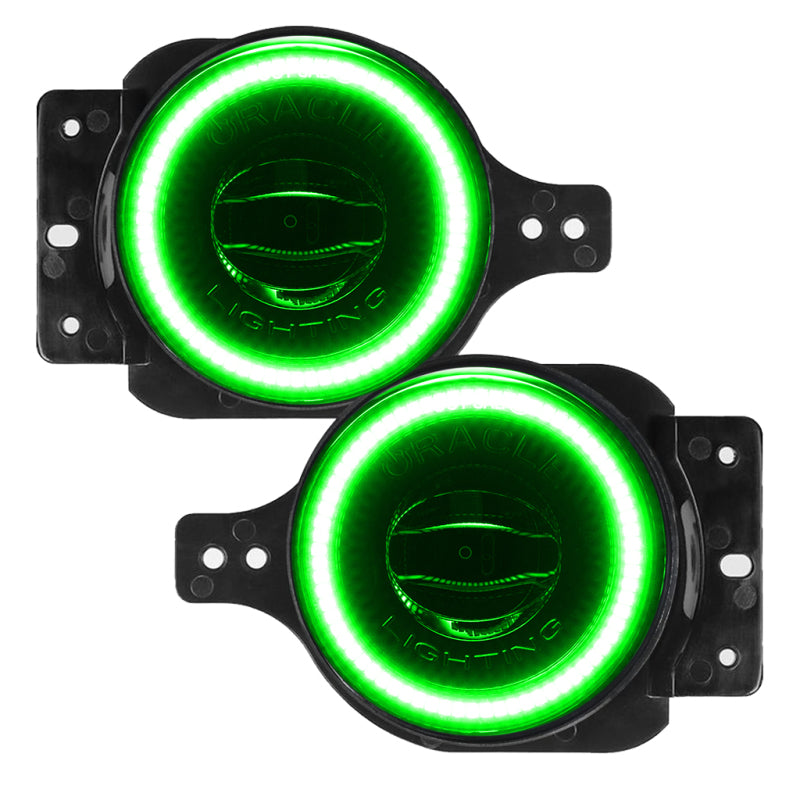 Oracle Jeep Wrangler JL/Gladiator JT Sport High Performance W LED Fog Lights - Green SEE WARRANTY Oracle Jeep Wrangler JL/Gladiator JT Sport High Performance W LED Fog Lights - Green SEE WARRANTY