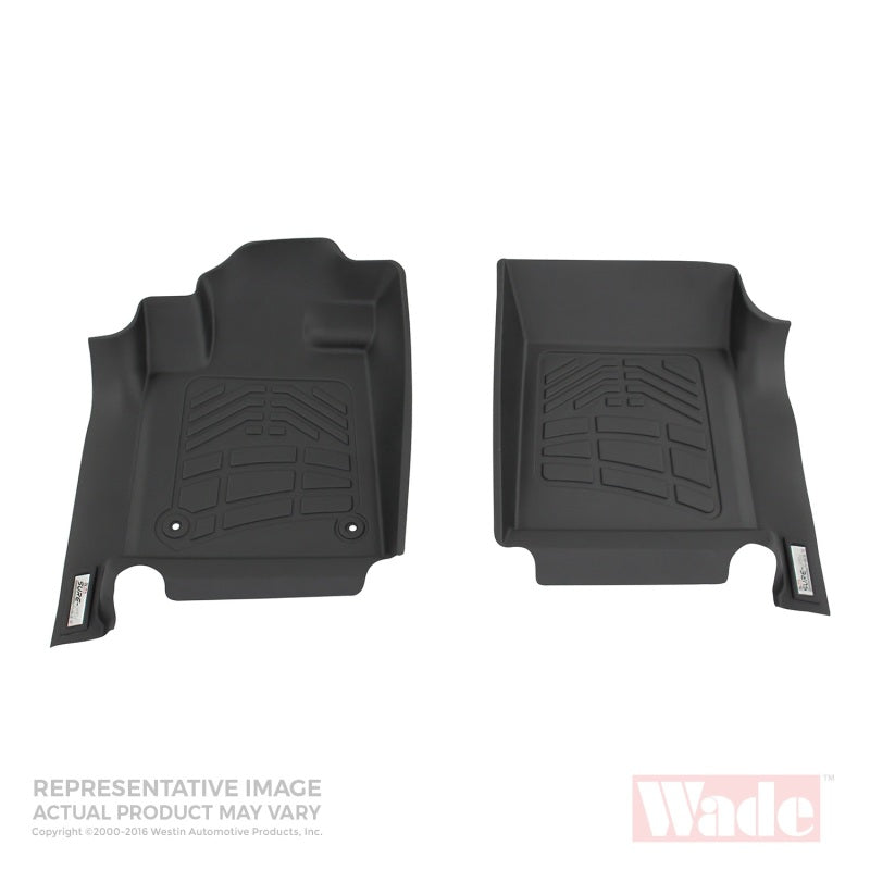 Westin 2002-2008 Dodge Ram Reg/Quad/Crew Cab 4WD Wade Sure-Fit Floor Liners Front - Black Westin 2002-2008 Dodge Ram Reg/Quad/Crew Cab 4WD Wade Sure-Fit Floor Liners Front - Black