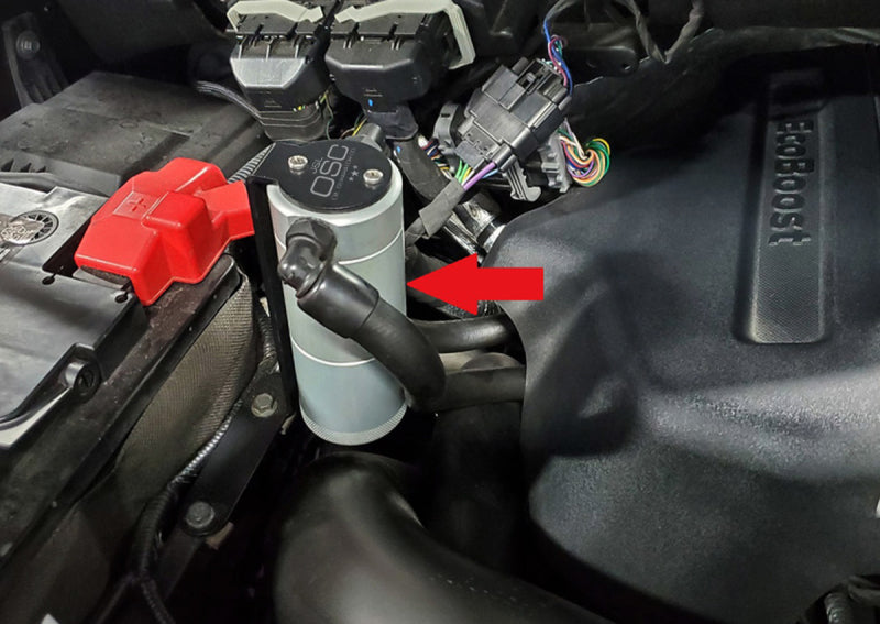 J&L 11-19 Ford F-150 2.7L/3.5L/5.0L Passenger Side Oil Separator 3.0 Cannister Extension - Clear J&L 11-19 Ford F-150 2.7L/3.5L/5.0L Passenger Side Oil Separator 3.0 Cannister Extension - Clear