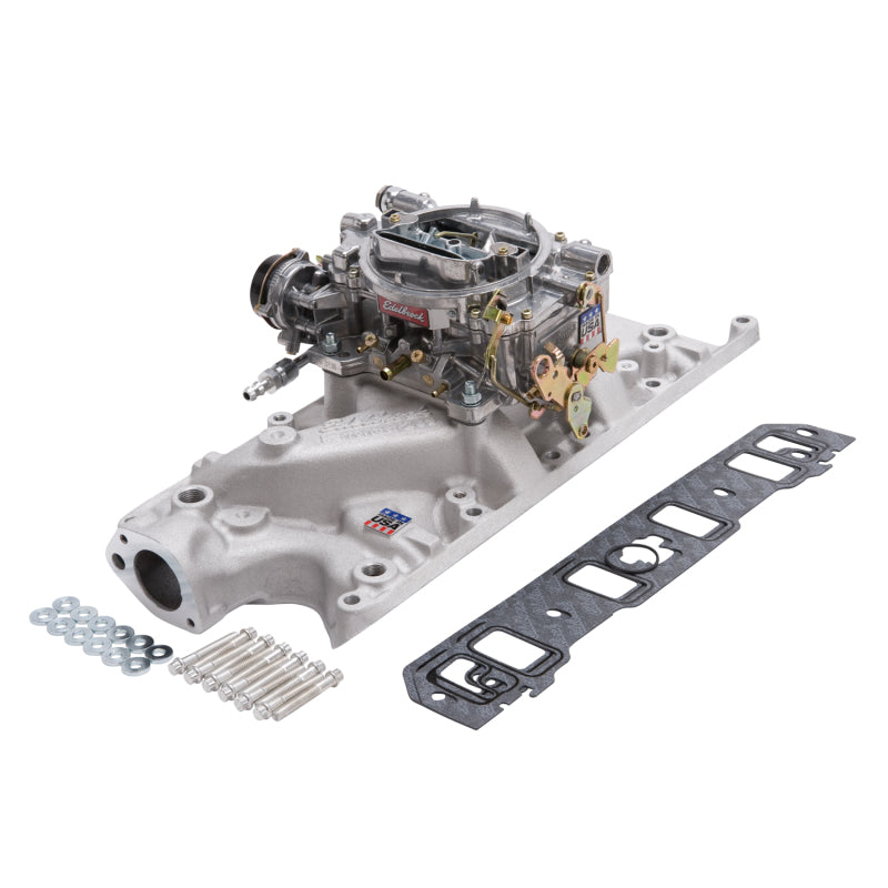 Edelbrock Manifold And Carb Kit Performer Small Block Ford 289-302 Natural Finish Edelbrock Manifold And Carb Kit Performer Small Block Ford 289-302 Natural Finish