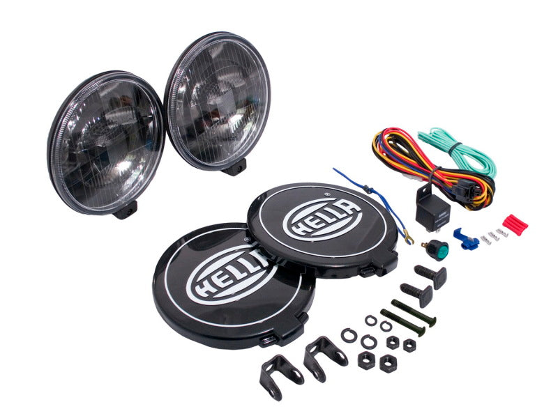 Hella 500 Series 12V Black Magic Halogen Driving Lamp Kit Hella 500 Series 12V Black Magic Halogen Driving Lamp Kit