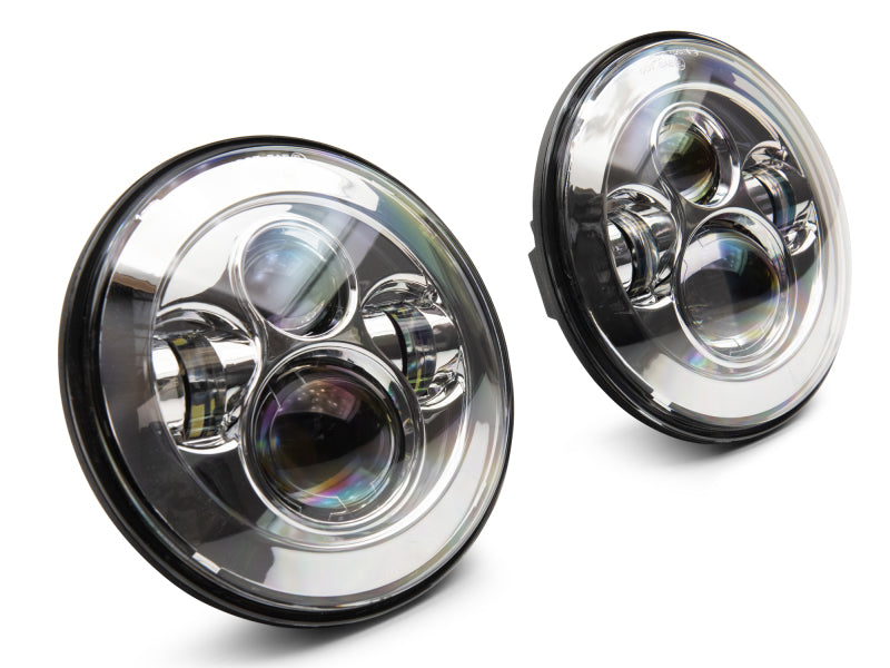 Raxiom 97-18 Jeep Wrangler TJ/JK Axial Series LED Daymaker Headlights- Chrome Housing (Clear Lens) Raxiom 97-18 Jeep Wrangler TJ/JK Axial Series LED Daymaker Headlights- Chrome Housing (Clear Lens)