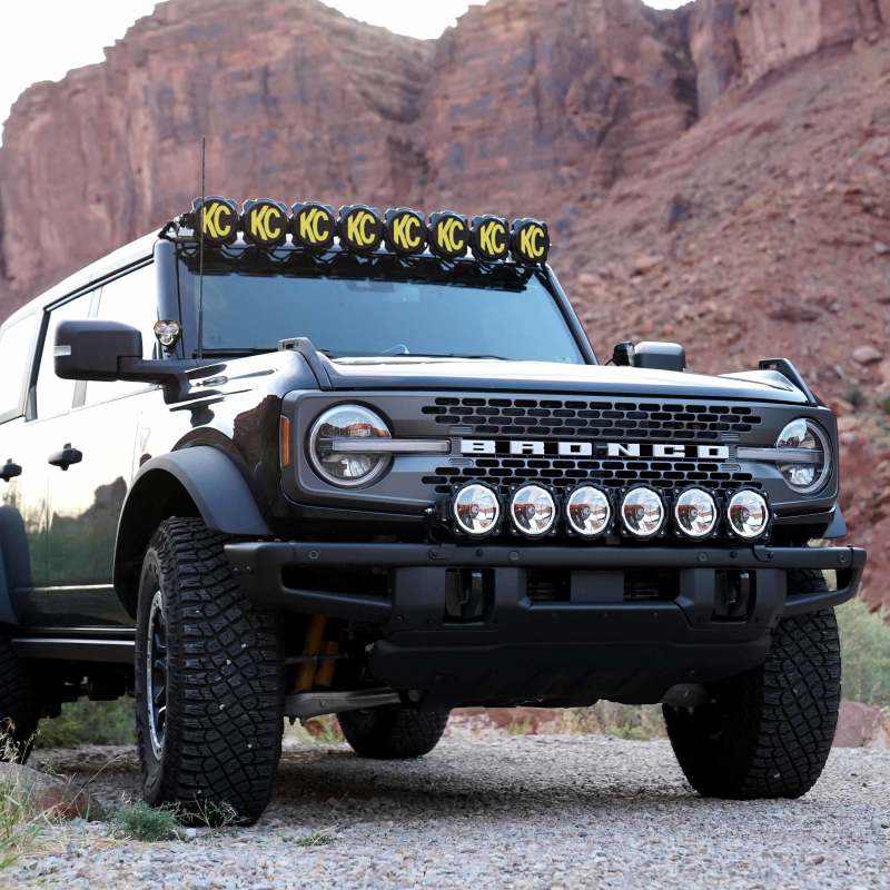 KC HiLiTES 21+ Ford Bronco 39in. Gravity LED Pro6 Light Bar Kit Front Bumper KC HiLiTES 21+ Ford Bronco 39in. Gravity LED Pro6 Light Bar Kit Front Bumper