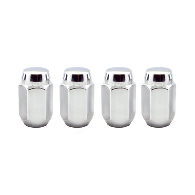 McGard Hex Lug Nut (Cone Seat) 7/16-20 / 13/16 Hex / 1.5in. Length (4-Pack) - Chrome