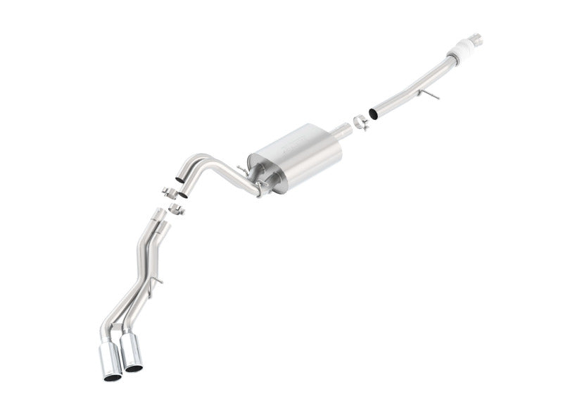 Borla Touring Cat Back 15-16 Chevy Suburban 5.3L V8 2.75in, 2.25in Dual Same Side Exit 4in Tips Borla Touring Cat Back 15-16 Chevy Suburban 5.3L V8 2.75in, 2.25in Dual Same Side Exit 4in Tips