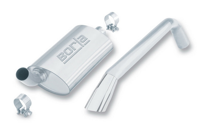 Borla 81-86 Jeep CJ-7 4.2L AT/MT 4WD Cat-Back 2in Single Round Angle Cut Intrcld Rr 2.5in Rndx6.5in Borla 81-86 Jeep CJ-7 4.2L AT/MT 4WD Cat-Back 2in Single Round Angle Cut Intrcld Rr 2.5in Rndx6.5in