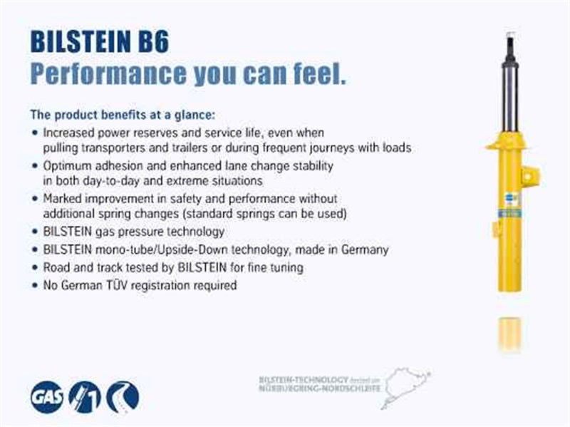 Bilstein B6 2006 Subaru Legacy GT Front Right 36mm Monotube Strut Assembly Bilstein B6 2006 Subaru Legacy GT Front Right 36mm Monotube Strut Assembly