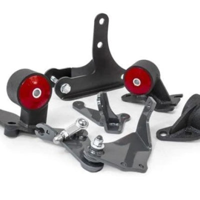 Innovative 88-91 Civic D-Series Black Steel Mounts 75A Bushings (92+ Engine Hydro Conversion)