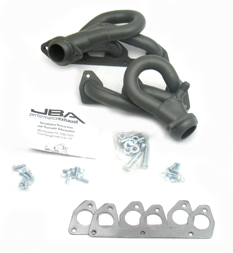 JBA 98-01 Ford Ranger 3.0L V6 w/EGR 1-1/2in Primary Ti Ctd Cat4Ward Header JBA 98-01 Ford Ranger 3.0L V6 w/EGR 1-1/2in Primary Ti Ctd Cat4Ward Header