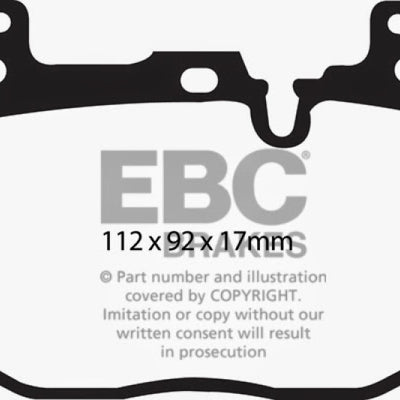 EBC 14+ BMW 228 Coupe 2.0 Turbo Brembo calipers Ultimax2 Front Brake Pads