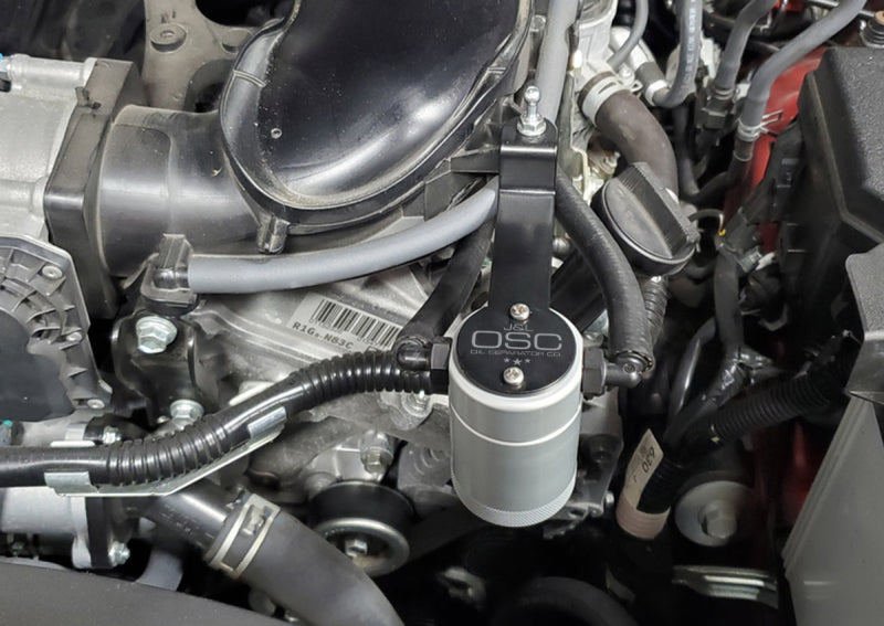 J&L 05-24 Toyota 4Runner 4.0L Driver Side Oil Separator 3.0 - Clear Anodized J&L 05-24 Toyota 4Runner 4.0L Driver Side Oil Separator 3.0 - Clear Anodized