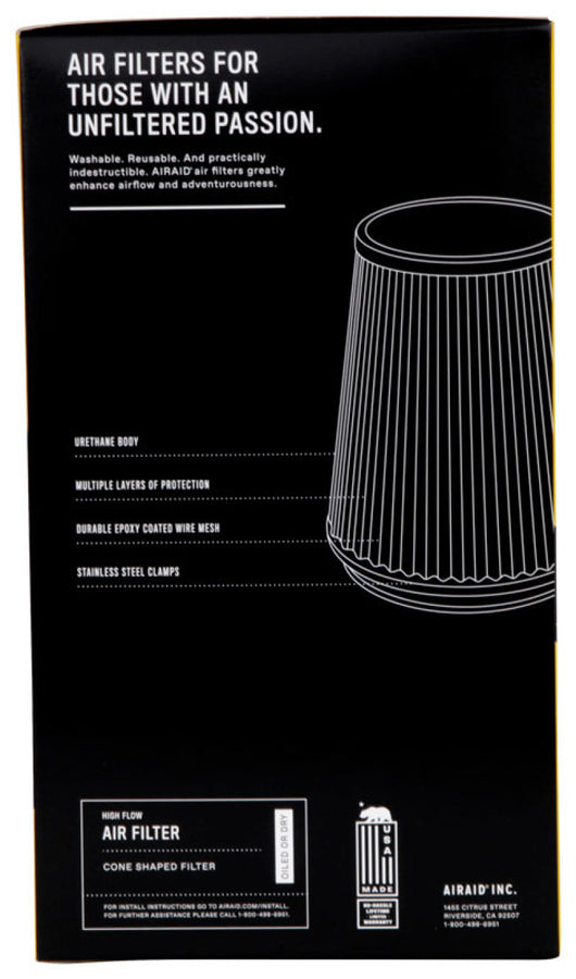 Airaid Universal Air Filter - Cone 3 1/2 x 6 x 4 5/8 x 9 Airaid Universal Air Filter - Cone 3 1/2 x 6 x 4 5/8 x 9