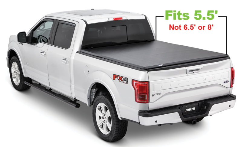 Tonno Pro 15-19 Ford F-150 5.5ft Styleside Tonno Fold Tri-Fold Tonneau Cover Tonno Pro 15-19 Ford F-150 5.5ft Styleside Tonno Fold Tri-Fold Tonneau Cover