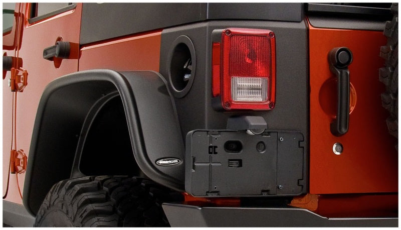 Bushwacker 07-18 Jeep Wrangler Trail Armor Rear Corners - Black Bushwacker 07-18 Jeep Wrangler Trail Armor Rear Corners - Black