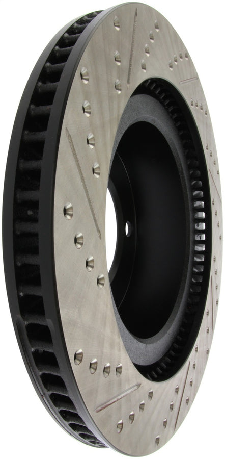 StopTech 07-09 Toyota Tundra / 08-09 Toyota Sequoia Front Left Slotted & Drilled Rotor StopTech 07-09 Toyota Tundra / 08-09 Toyota Sequoia Front Left Slotted & Drilled Rotor