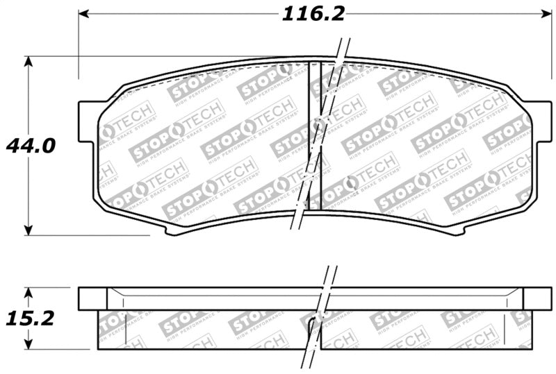 StopTech Performance 96-09 Lexus GX 470/LX 450/LX 470/LX 570 Rear Brake Pads StopTech Performance 96-09 Lexus GX 470/LX 450/LX 470/LX 570 Rear Brake Pads