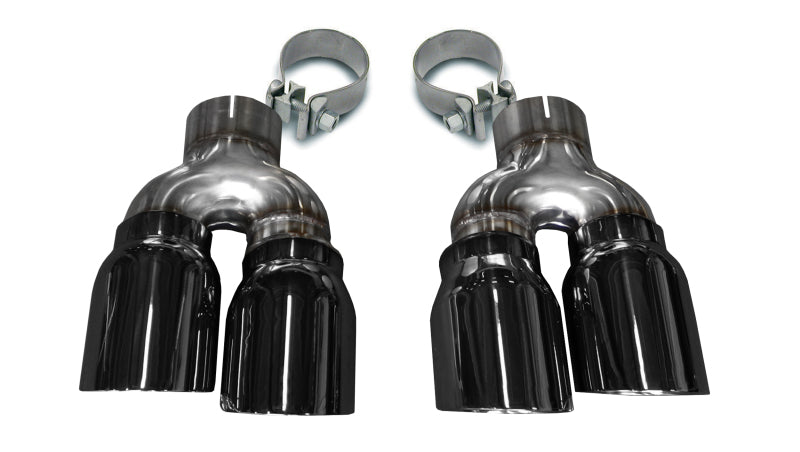 Corsa 2016-2019 Cadillac ATS 3.6T 4in Inlet / 4in Outlet Twin Black Tip Kit (For Corsa Exhaust Only) Corsa 2016-2019 Cadillac ATS 3.6T 4in Inlet / 4in Outlet Twin Black Tip Kit (For Corsa Exhaust Only)
