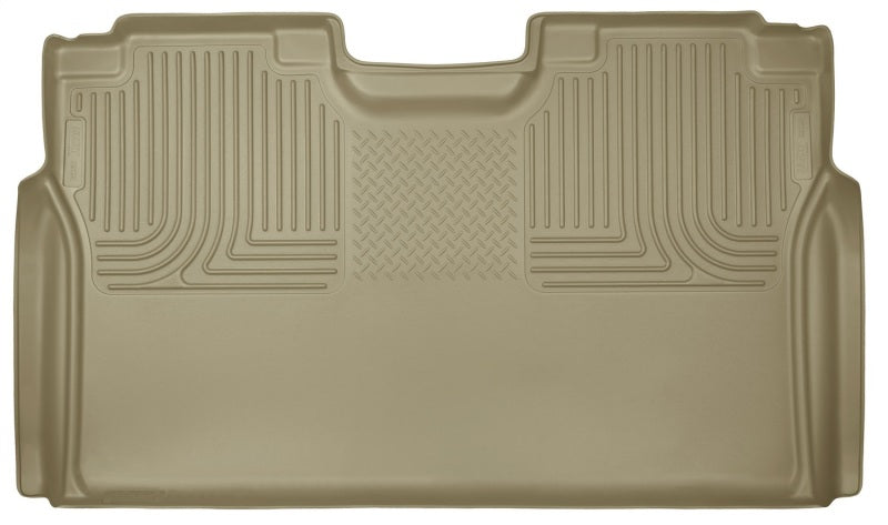 Husky Liners 15 Ford F-150 SuperCrew Cab WeatherBeater Tan 2nd Seat Floor Liner Husky Liners 15 Ford F-150 SuperCrew Cab WeatherBeater Tan 2nd Seat Floor Liner