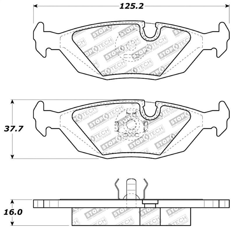 StopTech Performance Rear Brake Pads StopTech Performance Rear Brake Pads