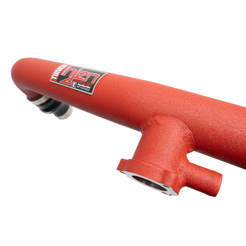 Injen 21-23 Ford Bronco 2.7L V6 (TT) EcoBoost SES Intercooler Pipes - Wrinkle Red Injen 21-23 Ford Bronco 2.7L V6 (TT) EcoBoost SES Intercooler Pipes - Wrinkle Red