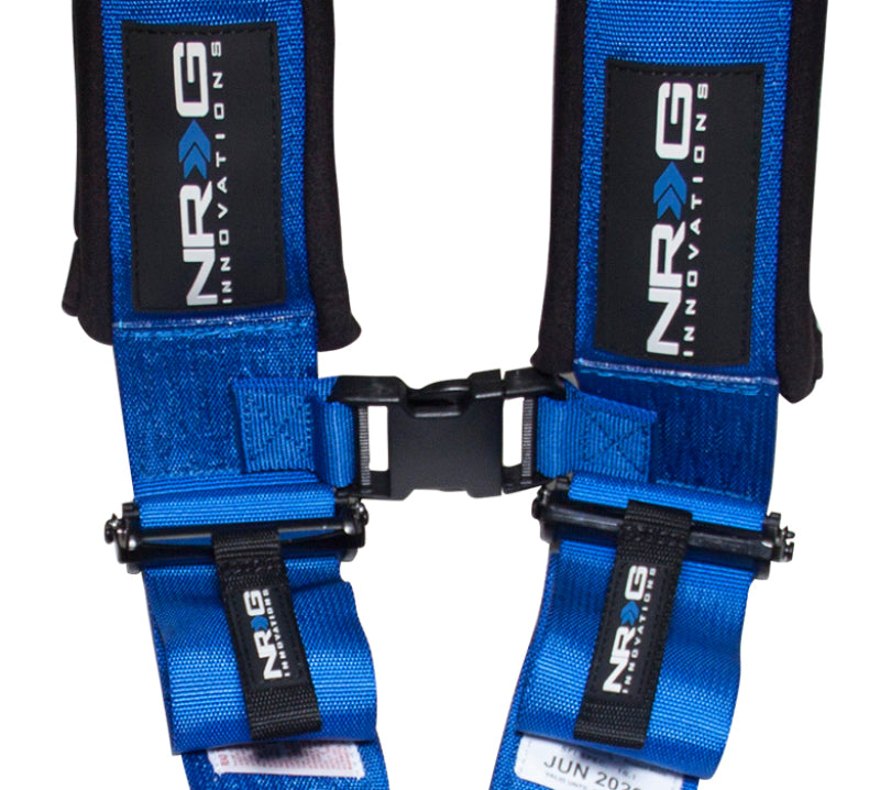 NRG SFI 16.1 5PT 3in. Padded Seat Belt Harness / Latch Link - Blue NRG SFI 16.1 5PT 3in. Padded Seat Belt Harness / Latch Link - Blue