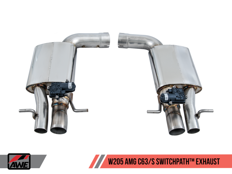 AWE Tuning Mercedes-Benz W205 AMG C63/S Coupe SwitchPath Exhaust System - for DPE Cars AWE Tuning Mercedes-Benz W205 AMG C63/S Coupe SwitchPath Exhaust System - for DPE Cars