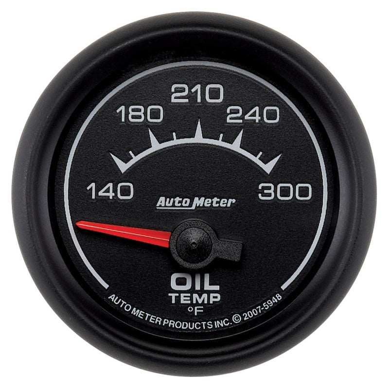 AutoMeter Gauge Oil Temp 2-1/16in. 140-300 Deg. F Electric Es AutoMeter Gauge Oil Temp 2-1/16in. 140-300 Deg. F Electric Es