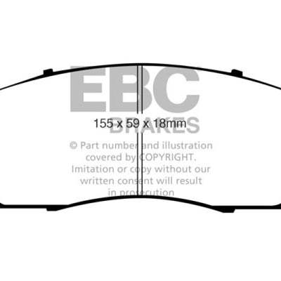EBC 07-09 Acura RDX 2.3 Turbo Redstuff Front Brake Pads