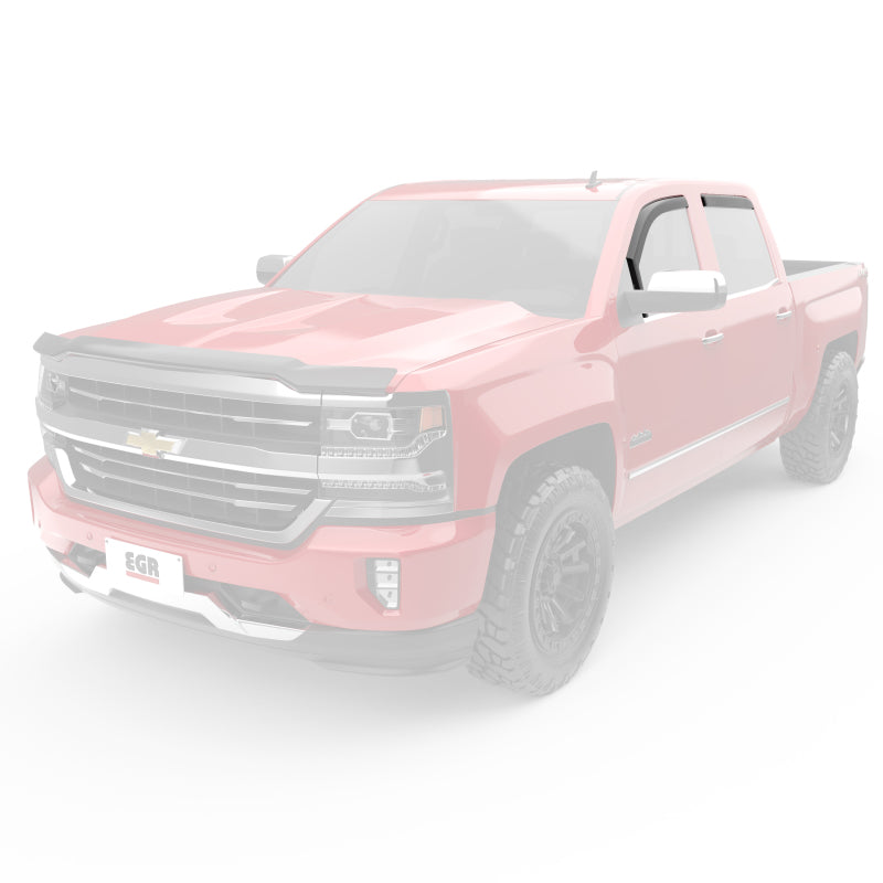 EGR 14+ Chev Silverado/GMC Sierra Dbl Cab In-Channel Window Visors - Set of 4 - Matte (571675) EGR 14+ Chev Silverado/GMC Sierra Dbl Cab In-Channel Window Visors - Set of 4 - Matte (571675)