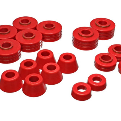 Energy Suspension Fd Bronco Body Mount Set - Red