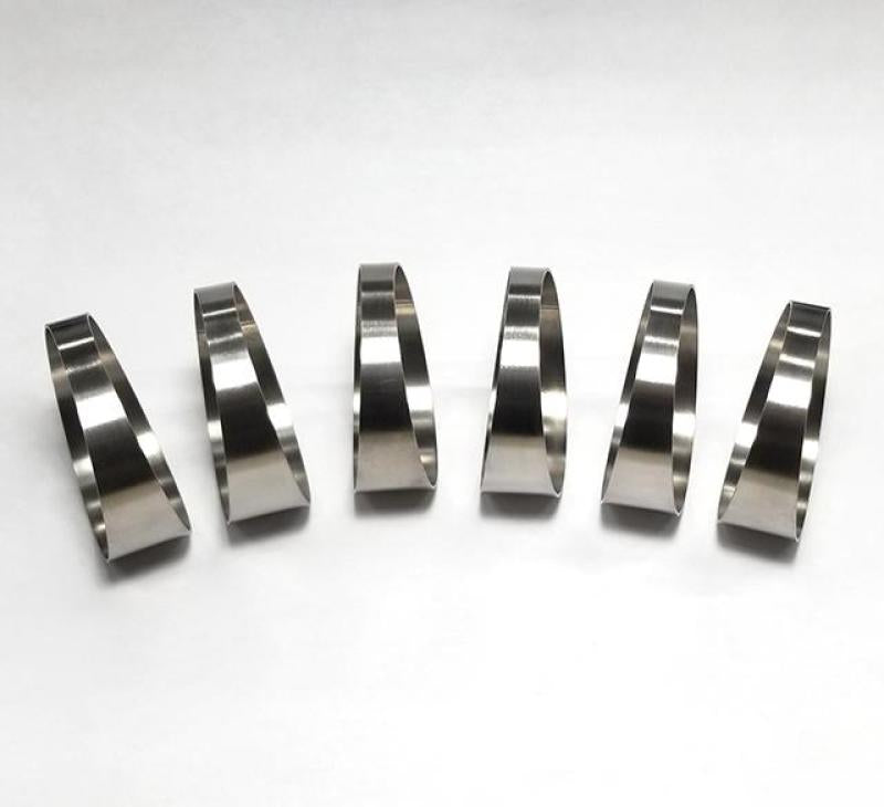 Ticon Industries 2.0in 7.5 Degree 1D/2in CLR Tight Radius 1mm Wall Titanium Pie Cuts - 6pk Ticon Industries 2.0in 7.5 Degree 1D/2in CLR Tight Radius 1mm Wall Titanium Pie Cuts - 6pk