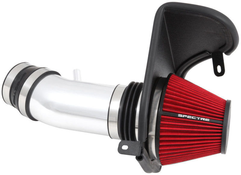 Spectre 11-14 Challenger/Charger V8-6.4L F/I Air Intake Kit - Polished w/Red Filter Spectre 11-14 Challenger/Charger V8-6.4L F/I Air Intake Kit - Polished w/Red Filter