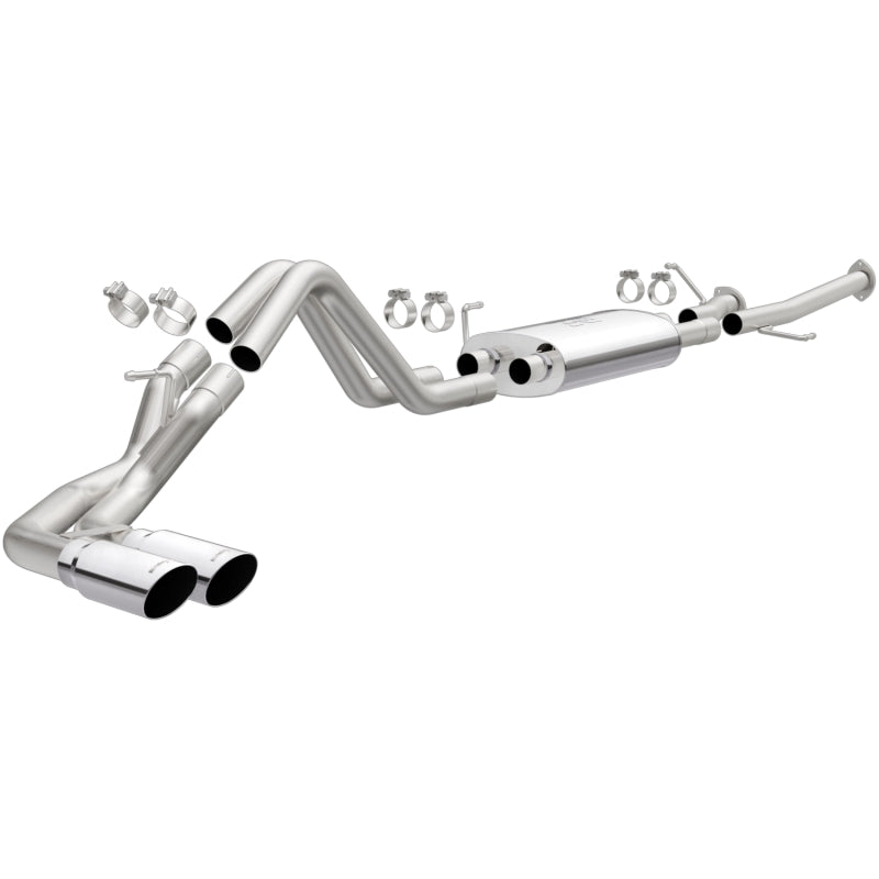MagnaFlow 14 Toyota Tundra V8 4.6L/5.7L Stainless C/b Exhaust Dual same side pass. rear tire MagnaFlow 14 Toyota Tundra V8 4.6L/5.7L Stainless C/b Exhaust Dual same side pass. rear tire