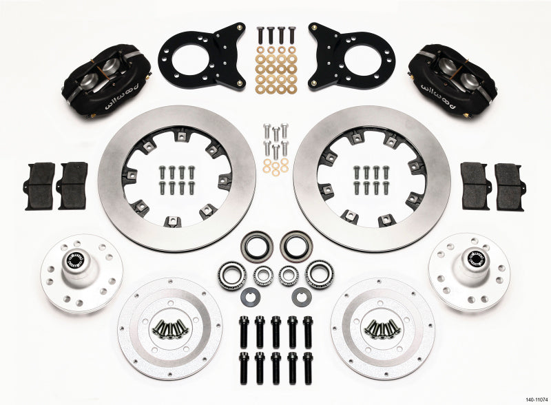 Wilwood Forged Dynalite Front Kit 12.19in 1970-1973 Mustang Disc & Drum Spindle Wilwood Forged Dynalite Front Kit 12.19in 1970-1973 Mustang Disc & Drum Spindle